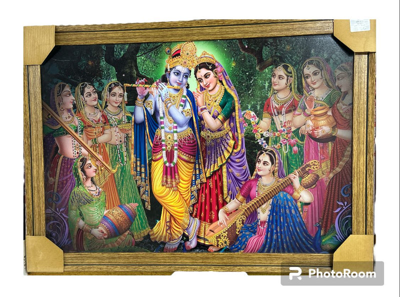 Radha krishna JI DP Canvas Pic. Frame
