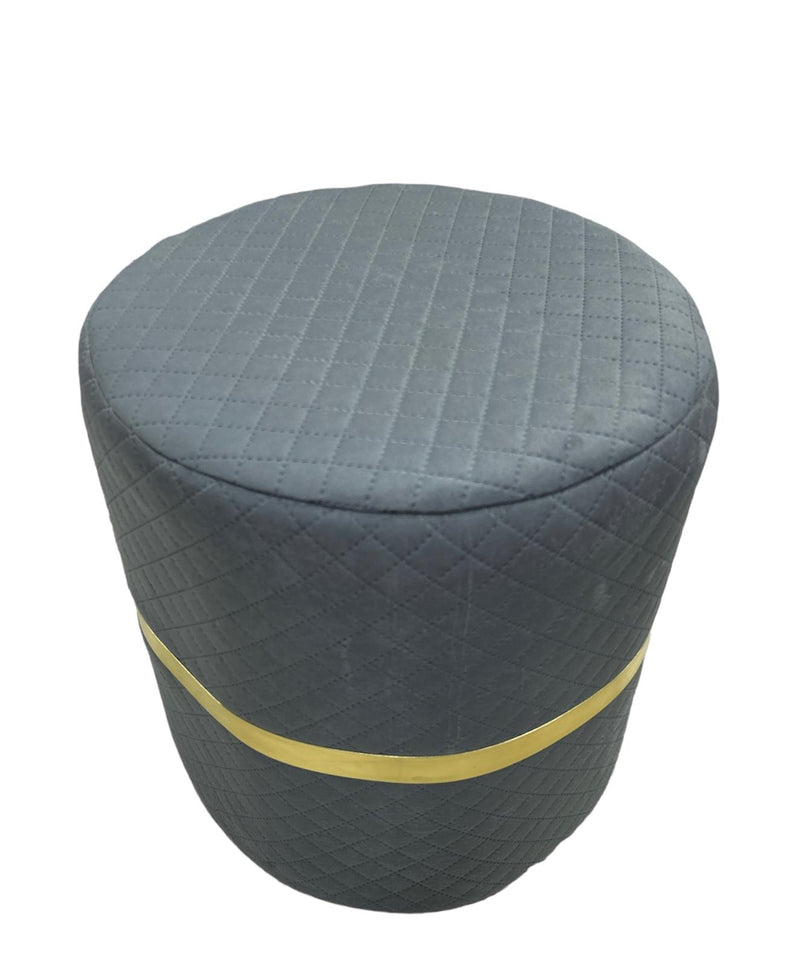 PUFFY STOOL ROUND QUILTED