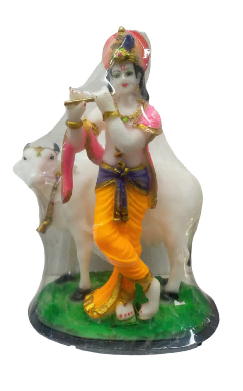 Krishna Ji Statue with Cow