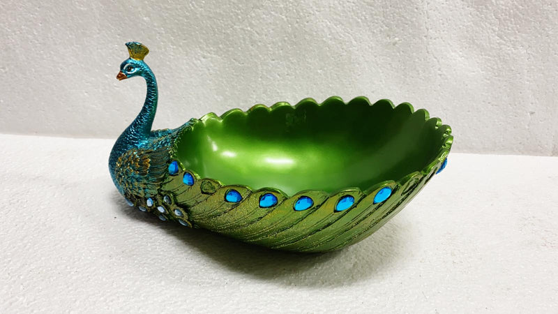 Peacock In a Bowl Shape