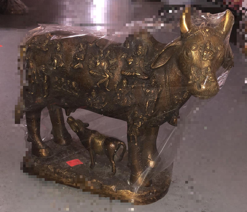 Cow and Calf Brass