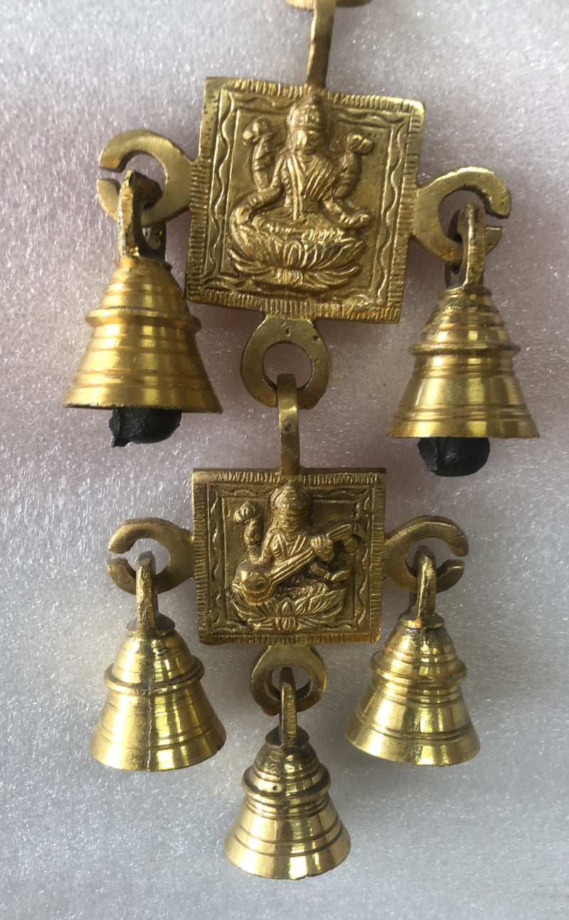 Laxmi Saraswati Brass Hanging