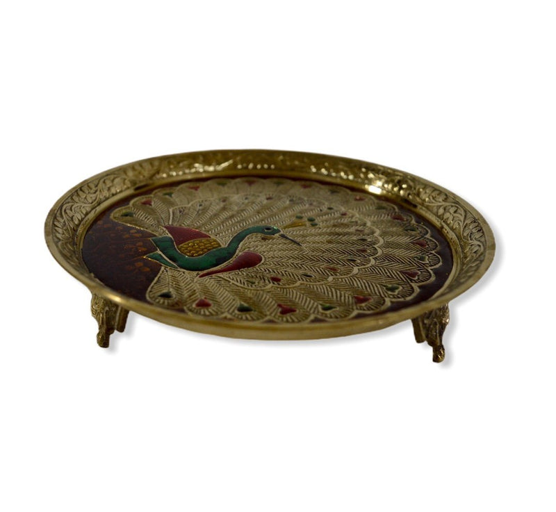 Brass Plate Fancy Peacock