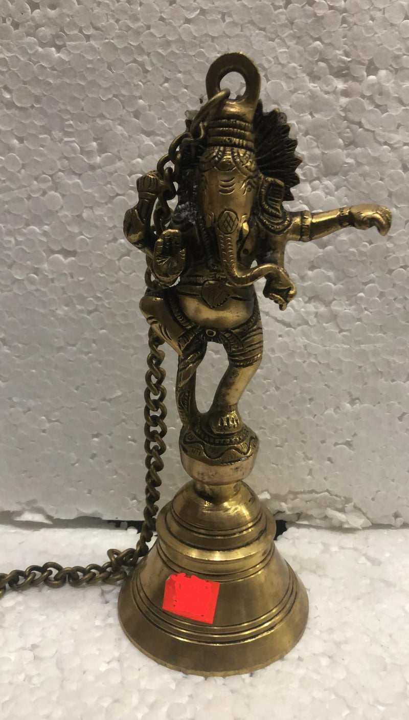 Brass Puja Bell Ganesh Ji ( Hanging)