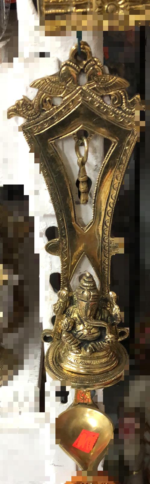 Brass Hanging Ganesh Diya