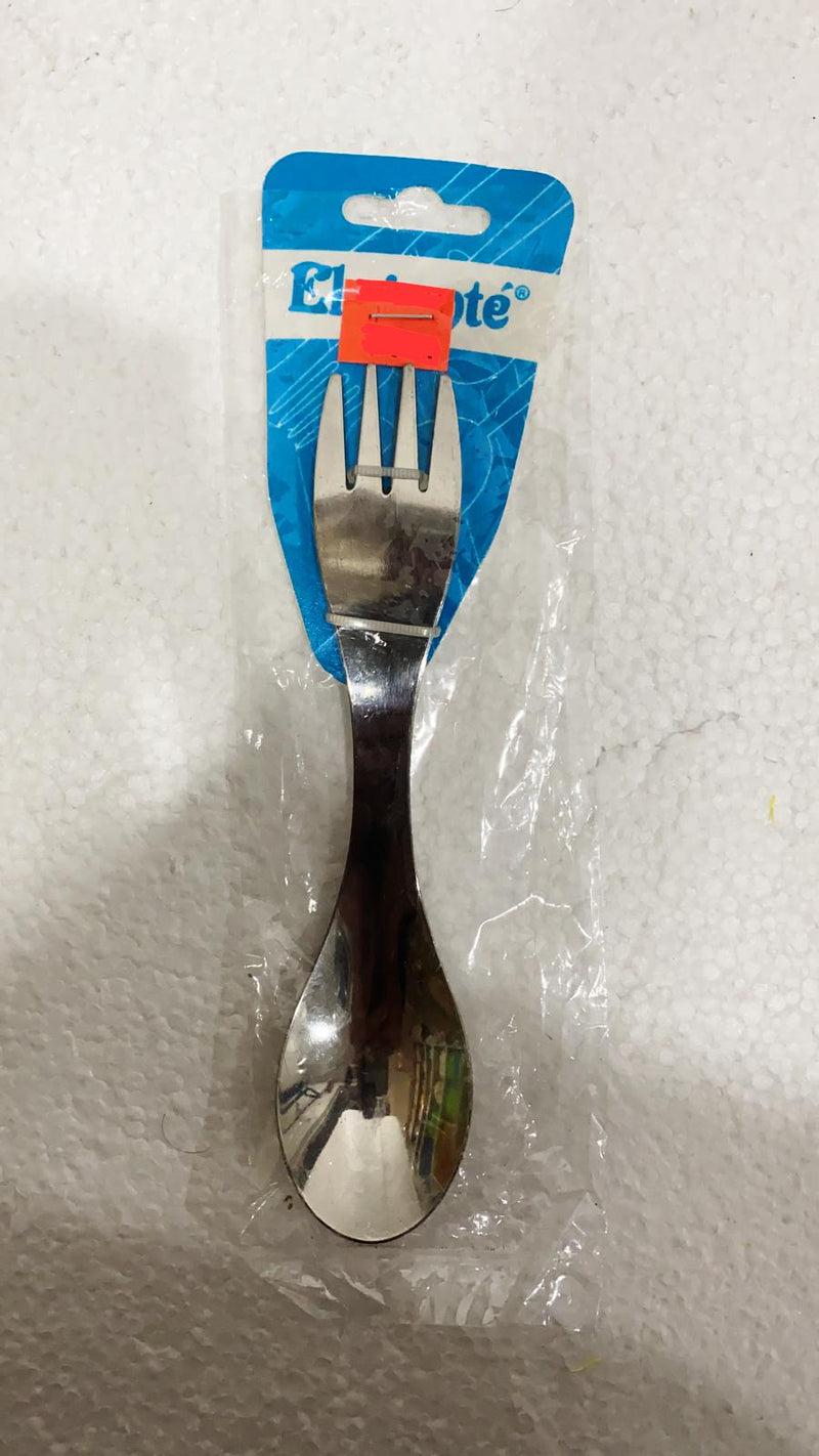Steel Spoon with Fork