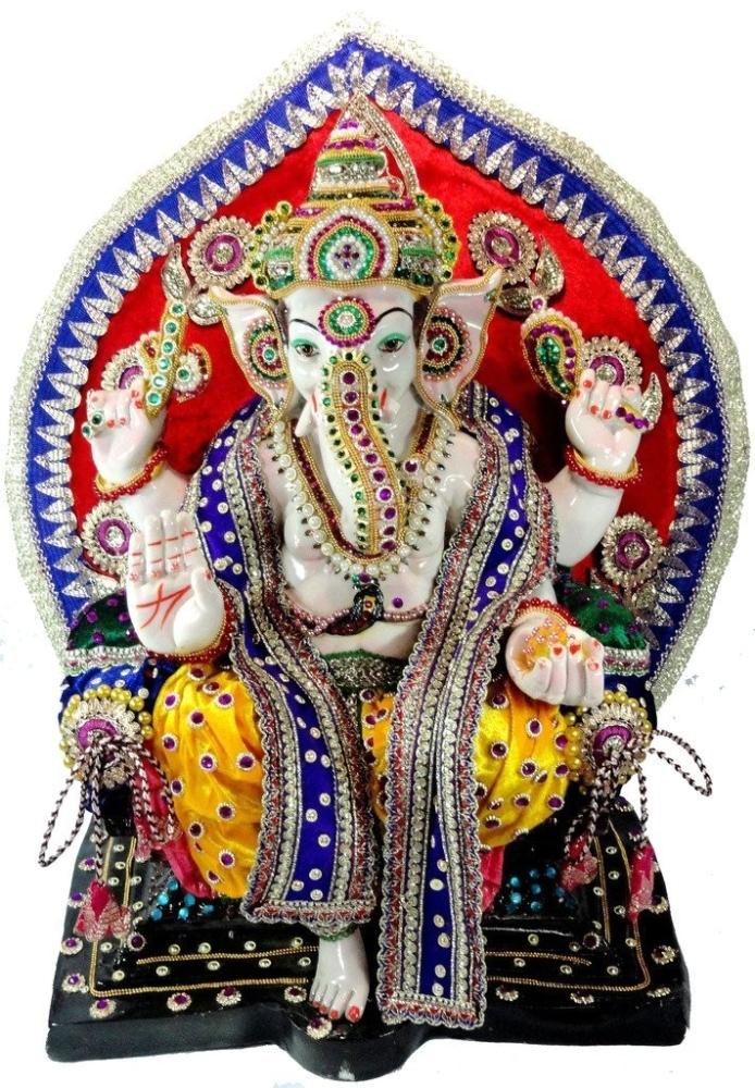 Lord Ganesha multicolour statue