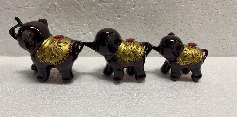 Set of Three Elephants