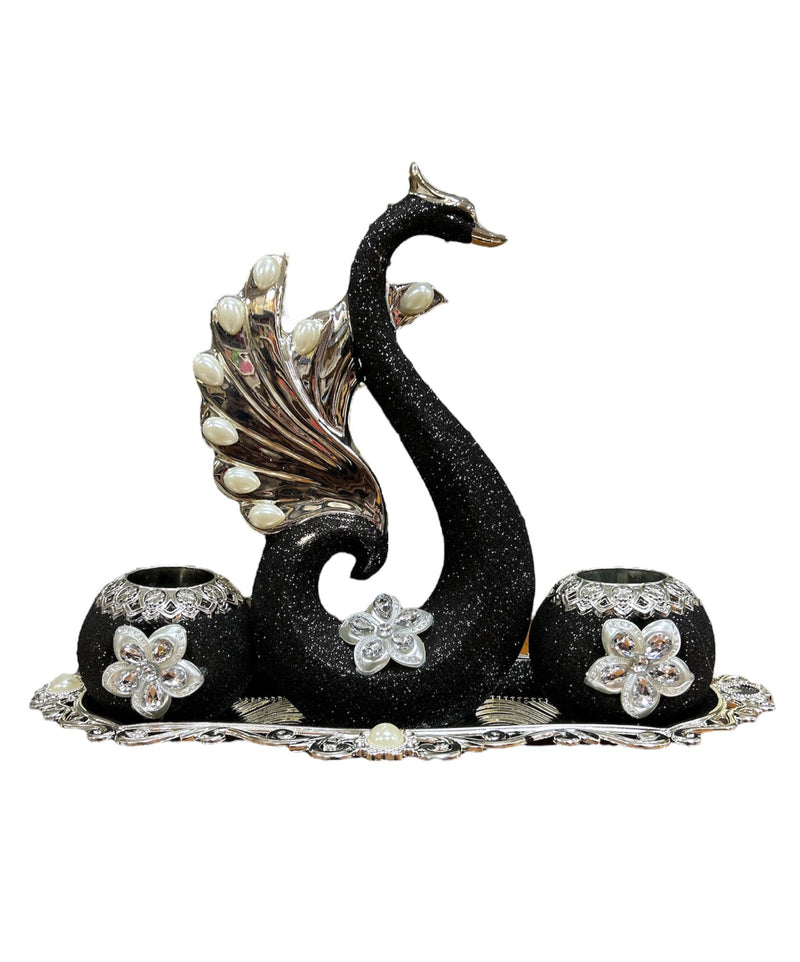 Peacock & Candle Stand