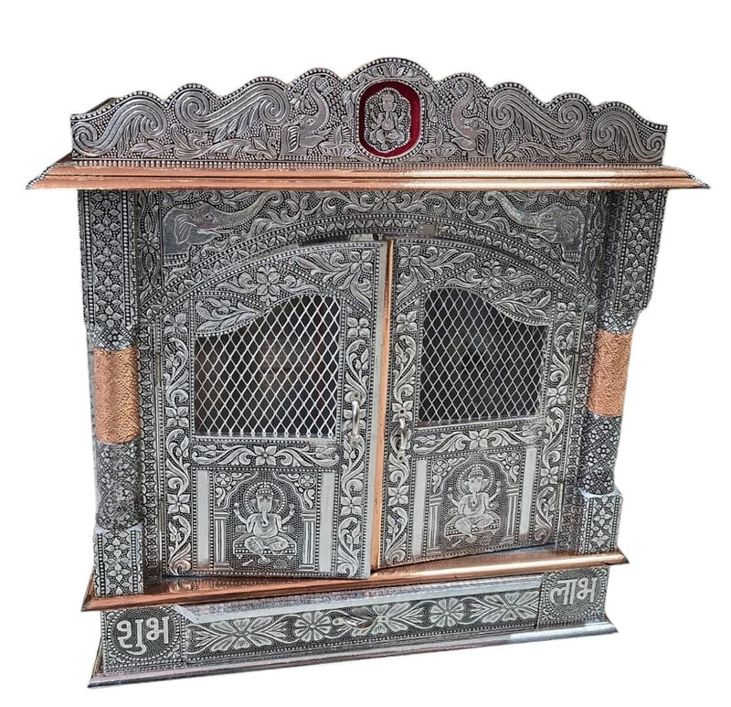 Silver Oxidized Temple