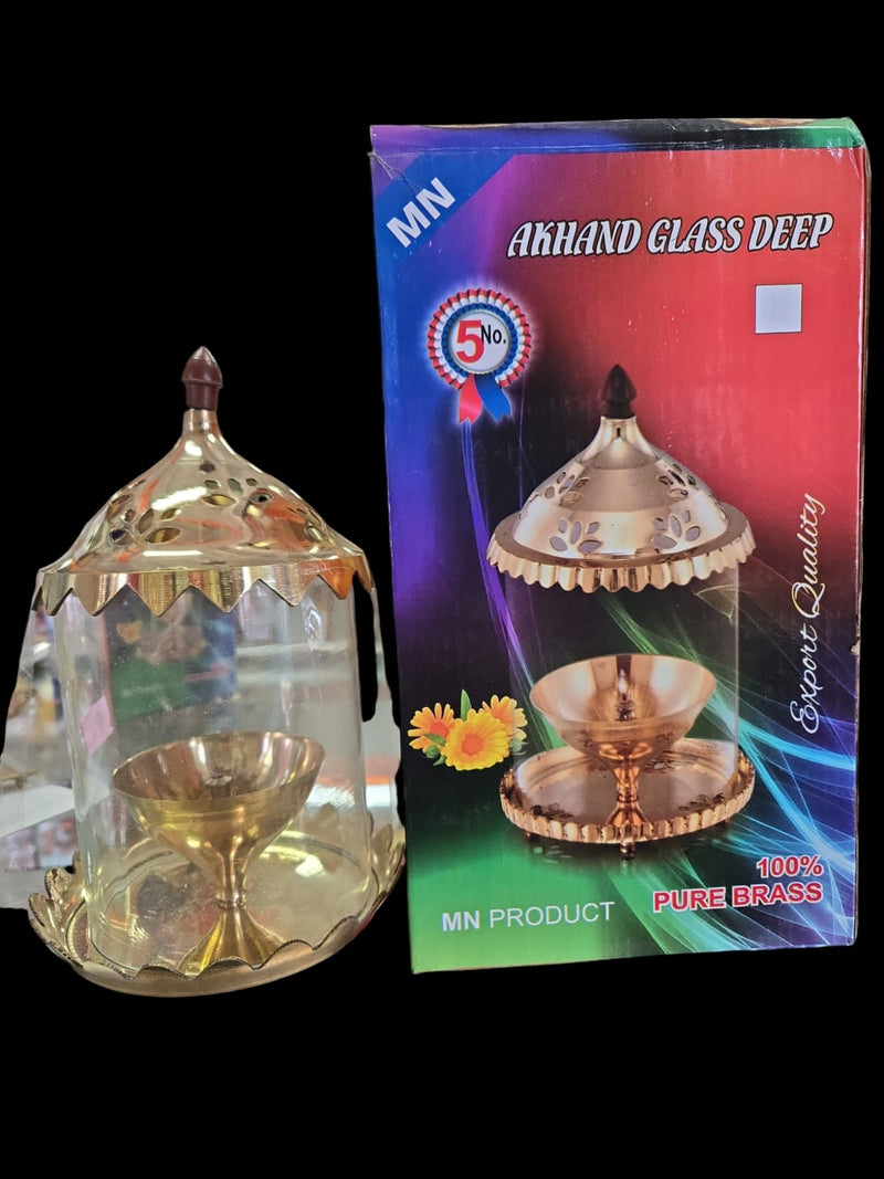 Glass Diya Lotus