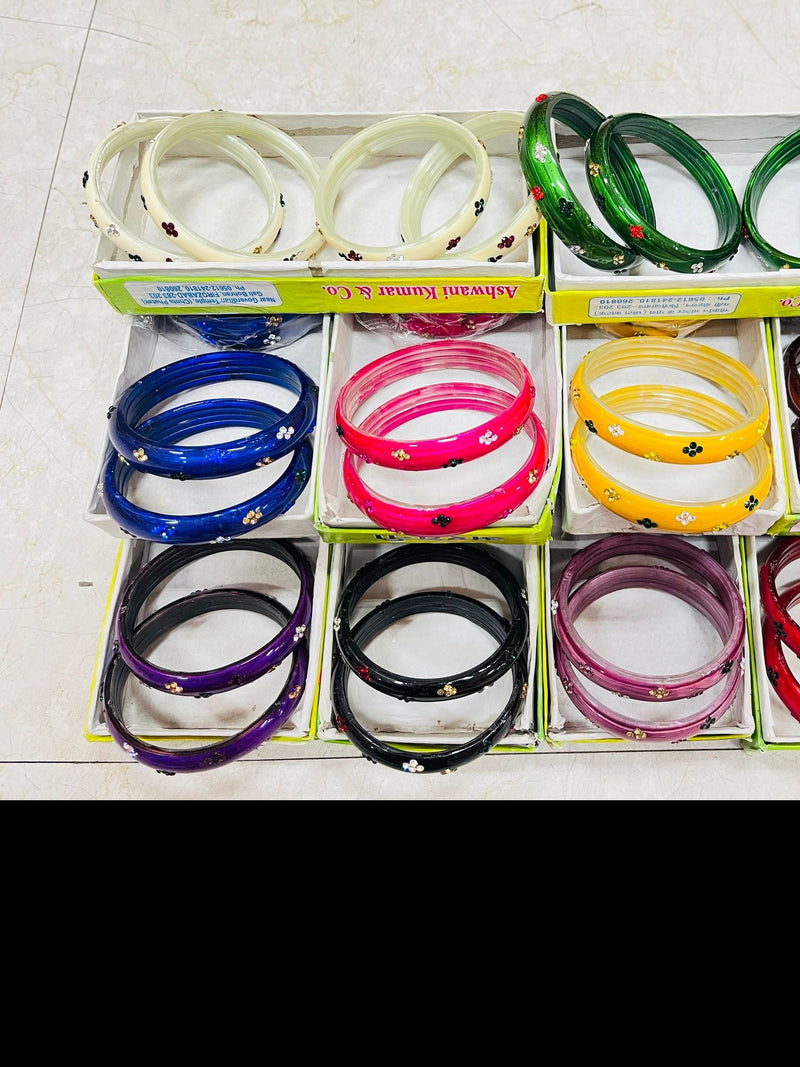 Glass Bangle (4 pcs pack)