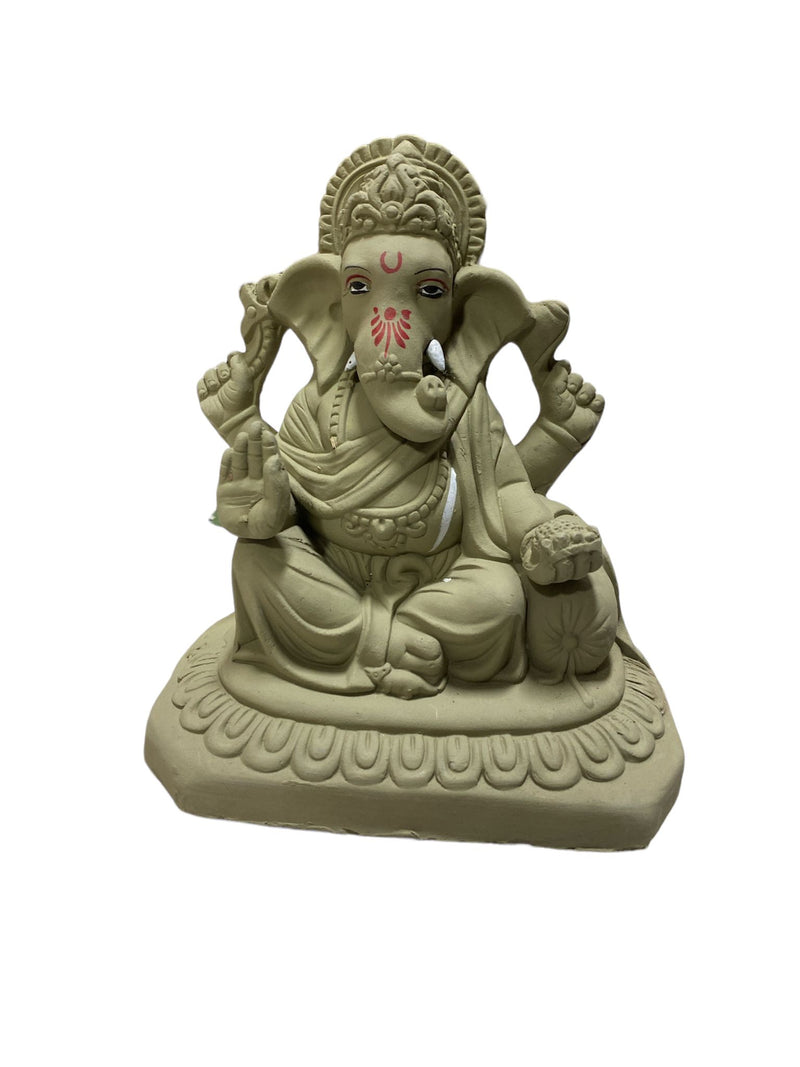 PLAIN  VISARJAN GANESH JI 10"