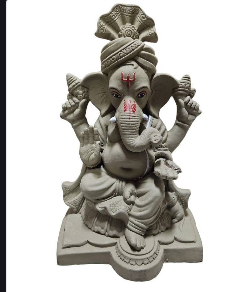 PLAIN  VISARJAN GANESH JI 15"