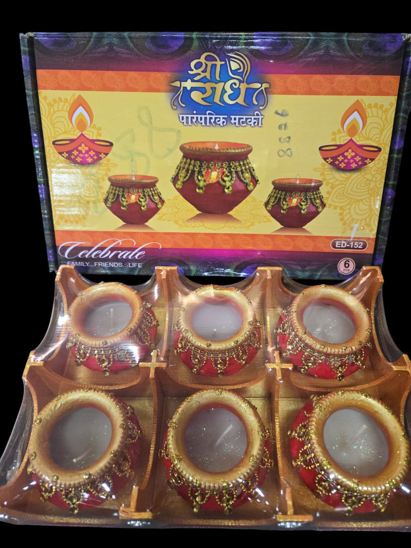 DIYA SET RADHE MATKI 6X1