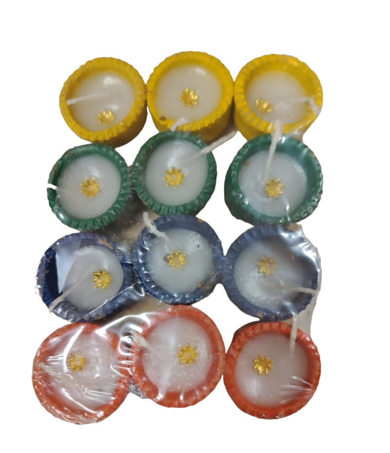 12 PCS PACKING SMALLWAX  DIYA- 6x4.5"