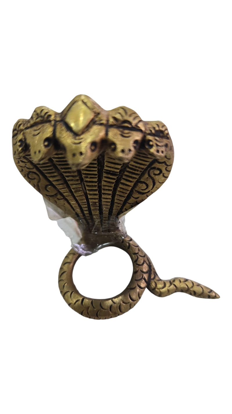 Brass Pooja Snake 5 Face