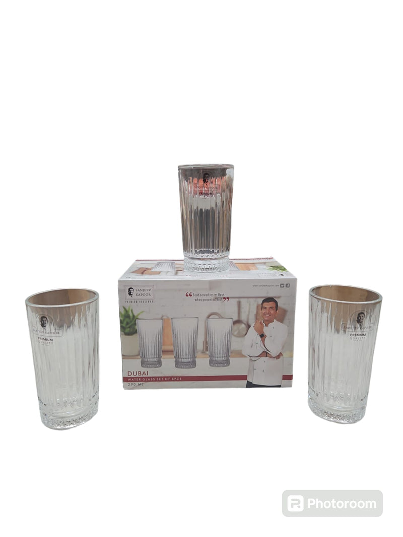 Water Glass Set Of 6 Pcs by Sanjeev Kappor