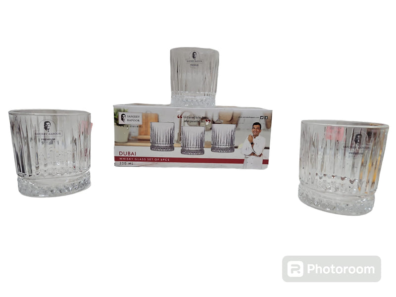 Whisky Glass Set of 6 pcs by Sanjeev Kappor