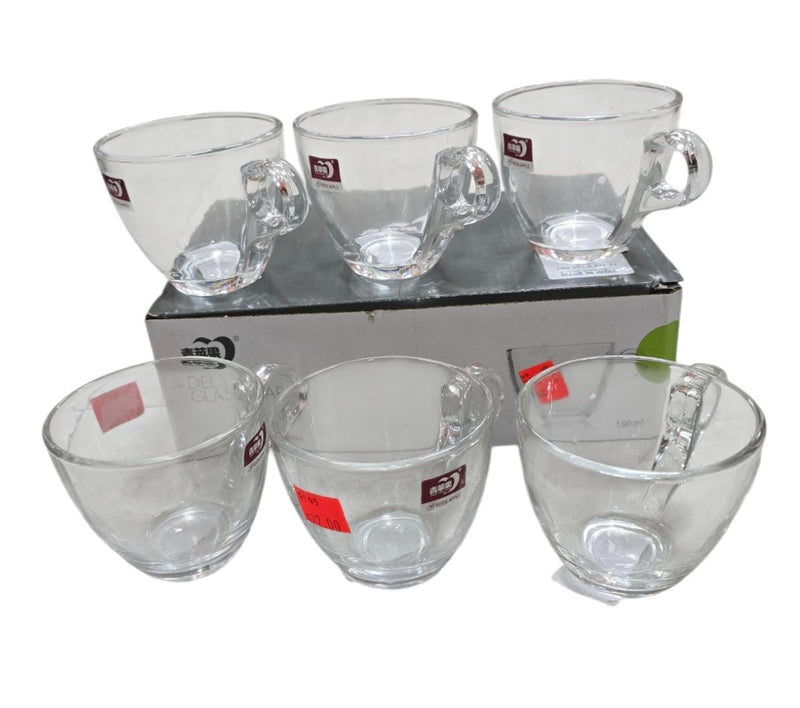 PLAIN GLASS V SHAPE DELI GLASS WARECUP (1X6)