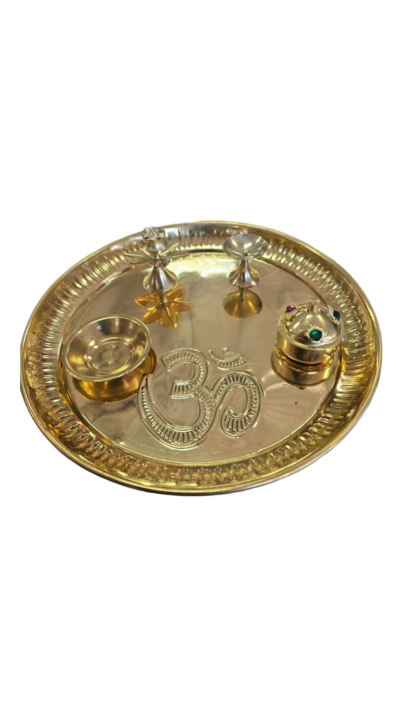 Pooja Plate Hvy no-8 mn