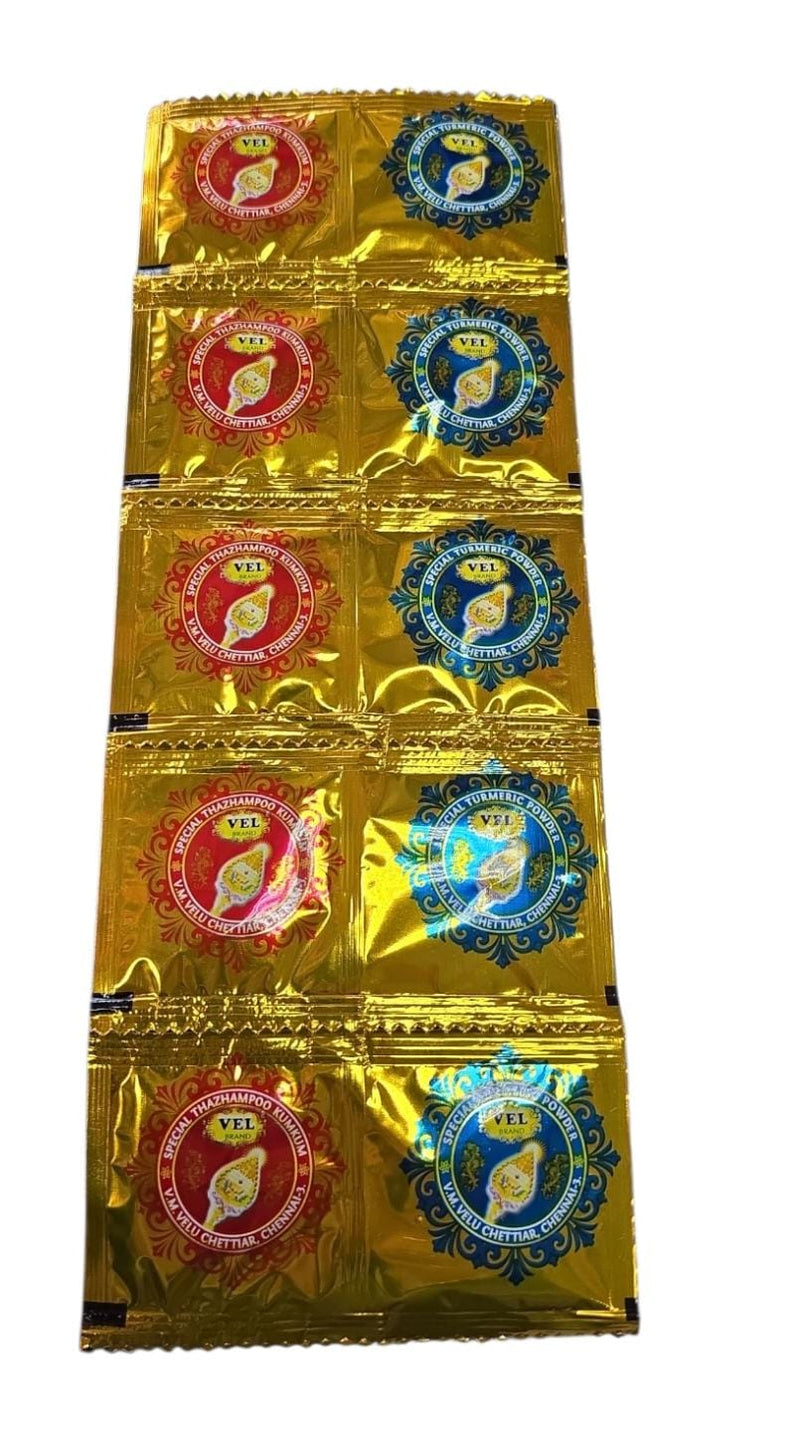 Kumkum and Turmeric Set of 10