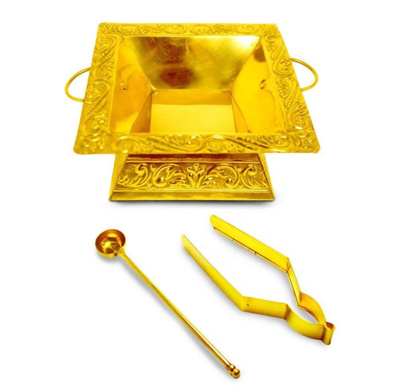 Embose Havan Kund ( Brass)