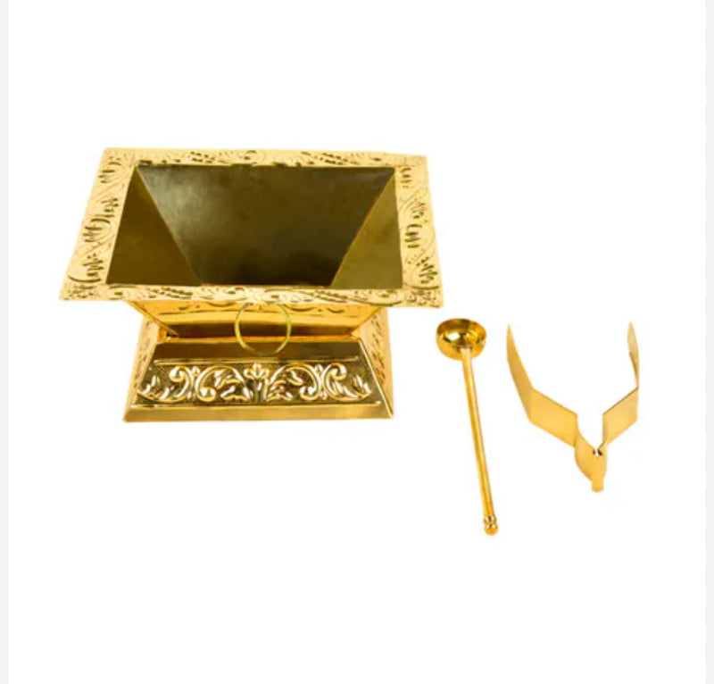 Embose Havan Kund ( Brass)