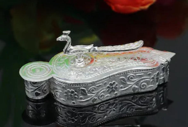 Silver kumkum Box