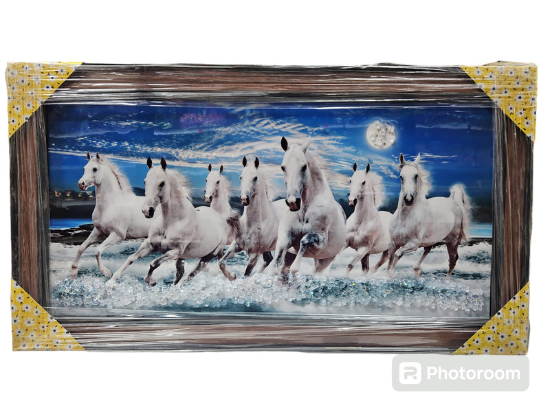 7 Horses Pic. Frame (Bubble Effect)