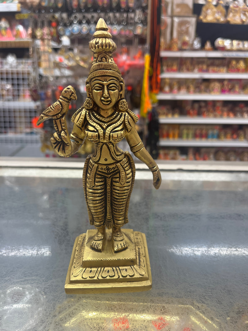 Goddess Meenakshi Aman (Brass)