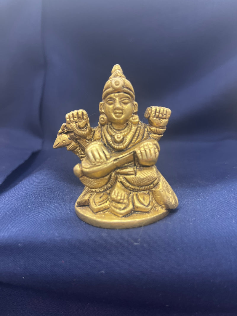 Goddess Saraswati JI (Brass)