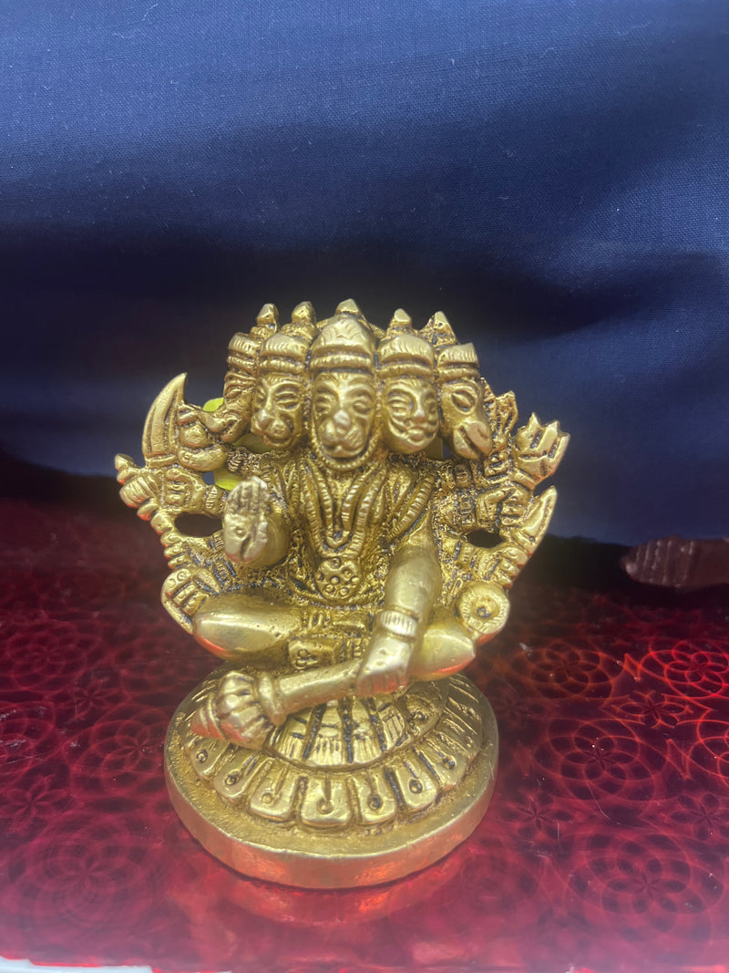 5 Mukhi Hanuman (Brass)