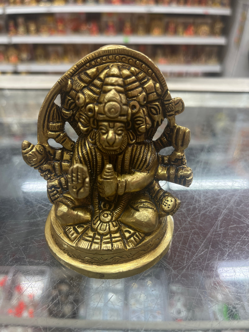 5 Mukhi Hanuman JI (Brass)