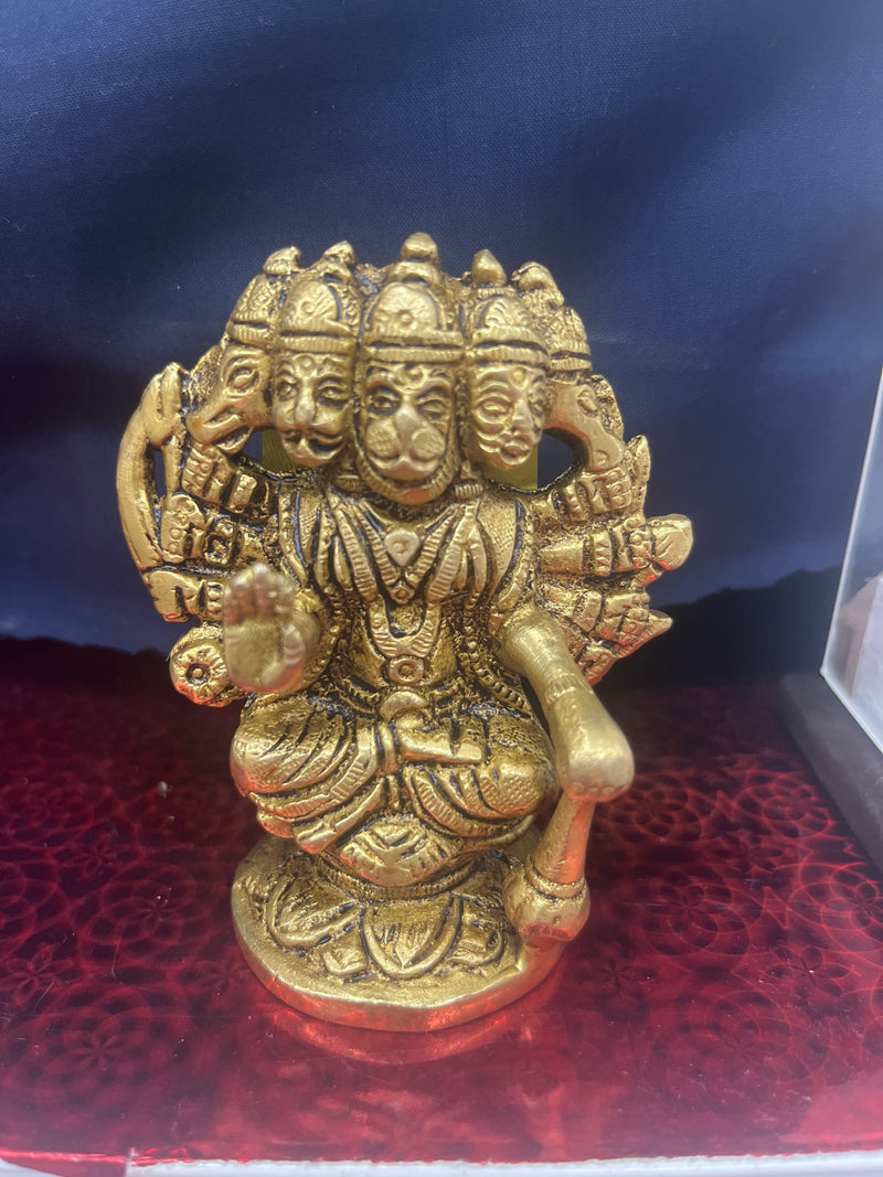 5 Mukhi Hanuman (Brass)