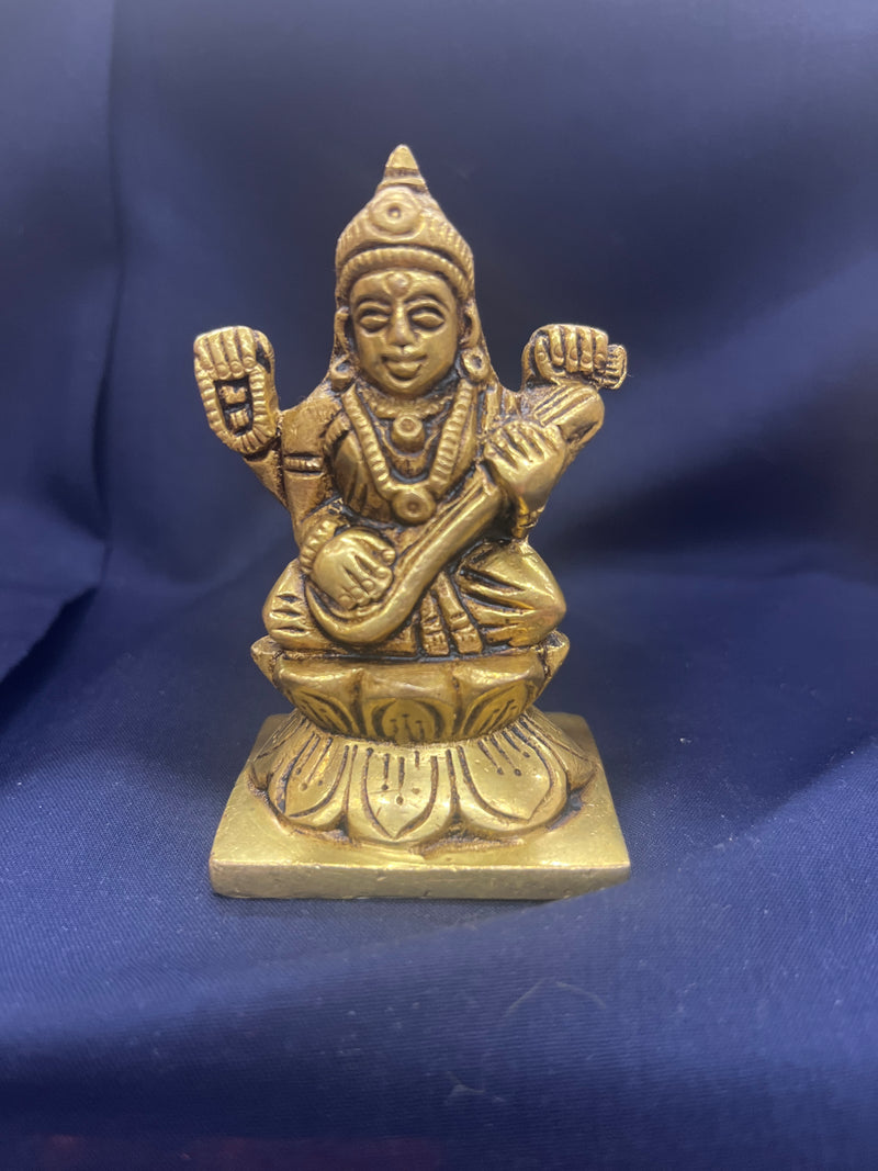 Goddess Saraswati JI (Brass)