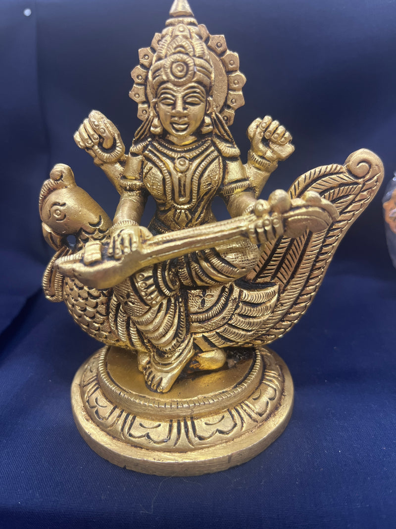 Goddess Saraswati JI (Brass)