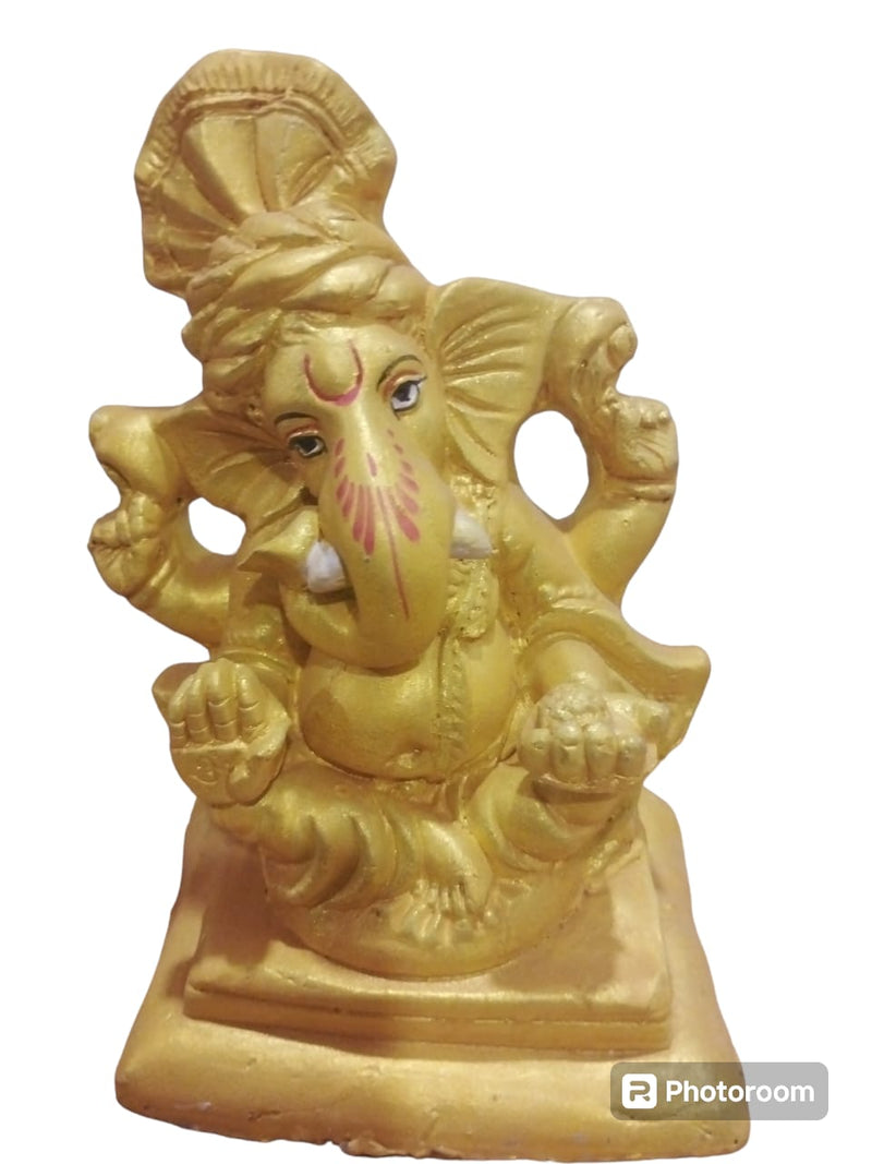 6"-10"-12"Ganesh Ji Visrjan(golden Col.)