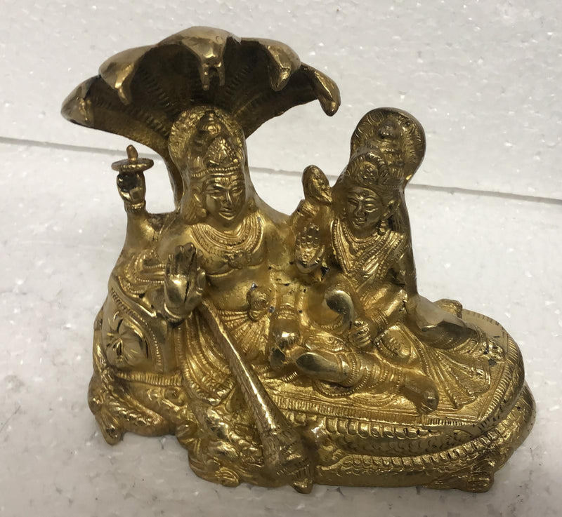 Vishnu Laxmi ji Brass