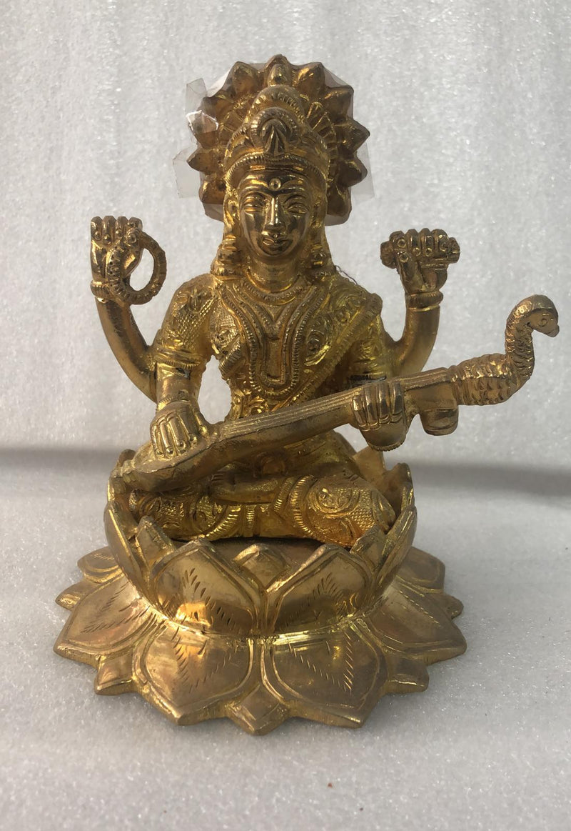 Saraswati ji Brass