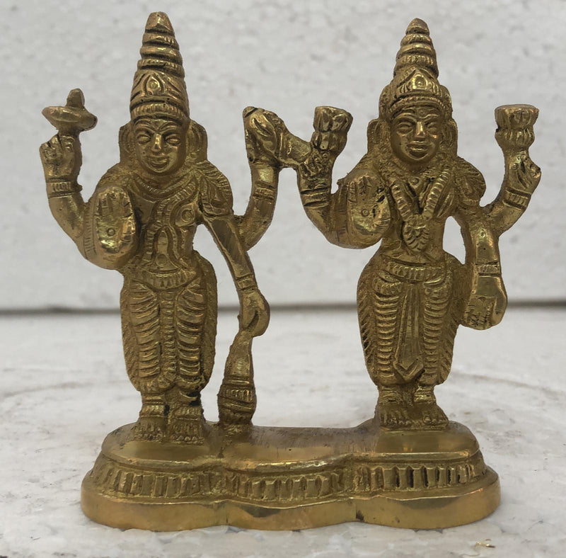 Vishnu Laxmi ji Brass