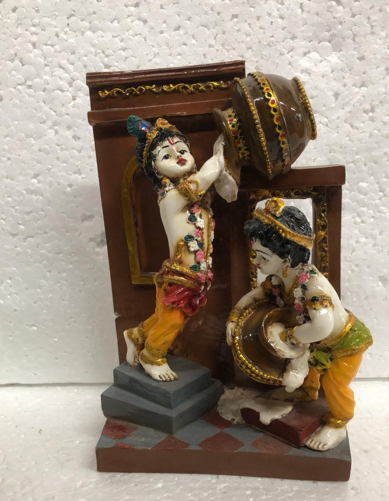 Krishna Balram makhan chor idol