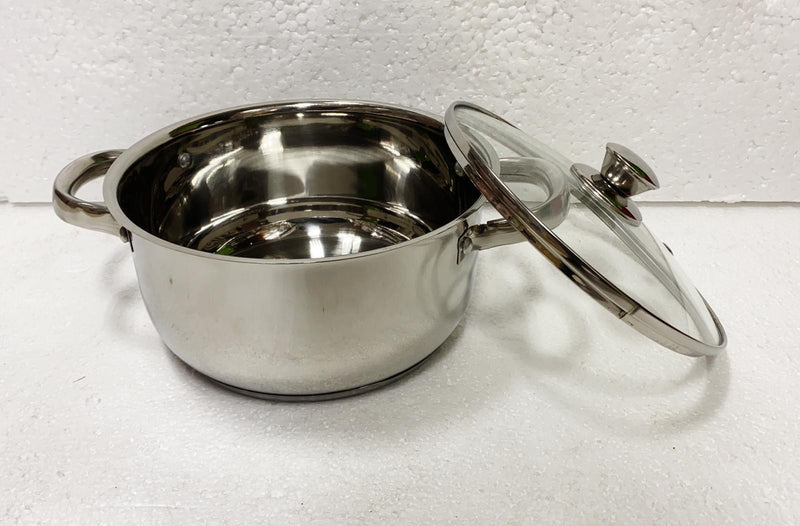 Steel Casserole with Lid(Induction Base)