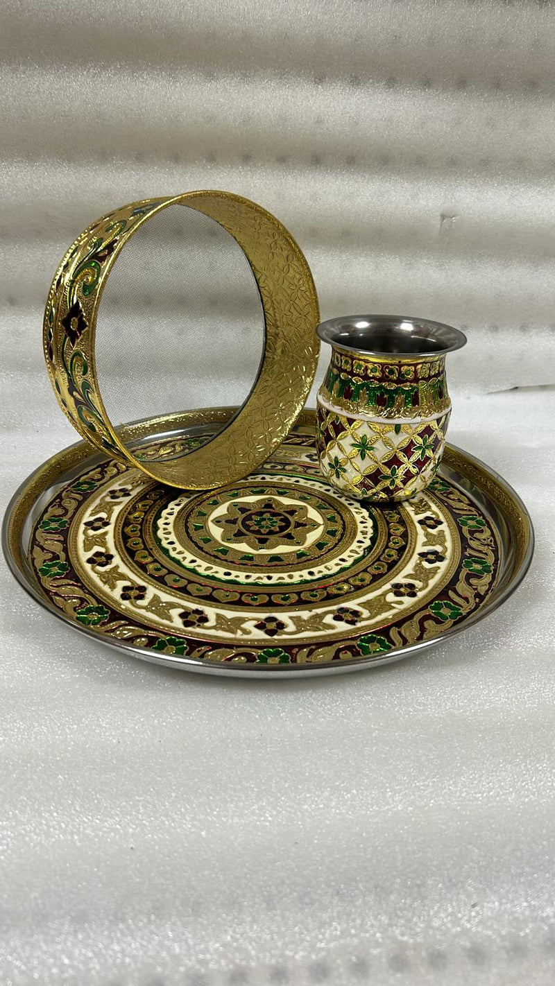 KARVA CHOUTH SET GOLD MEENA