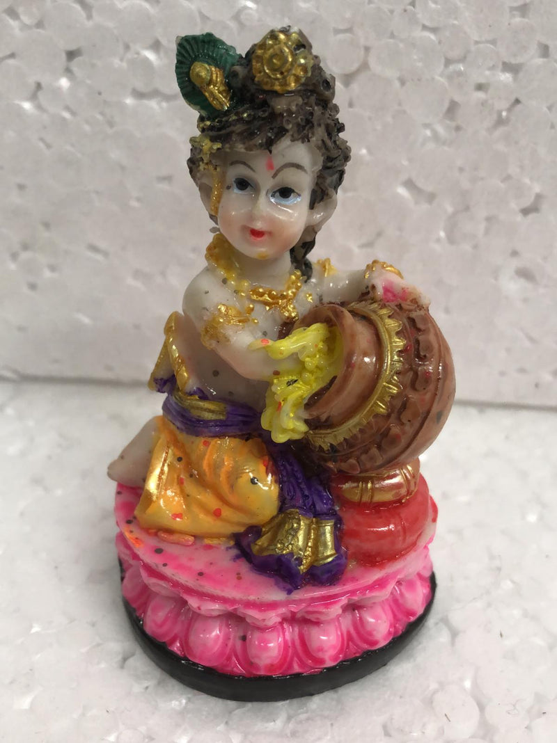 Baby Krishna beautiful multicolour murti