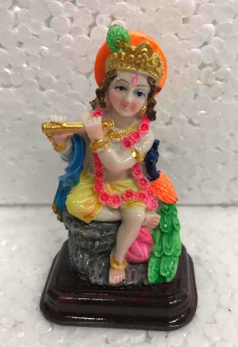 Baby Krishna beautiful multicolour murti