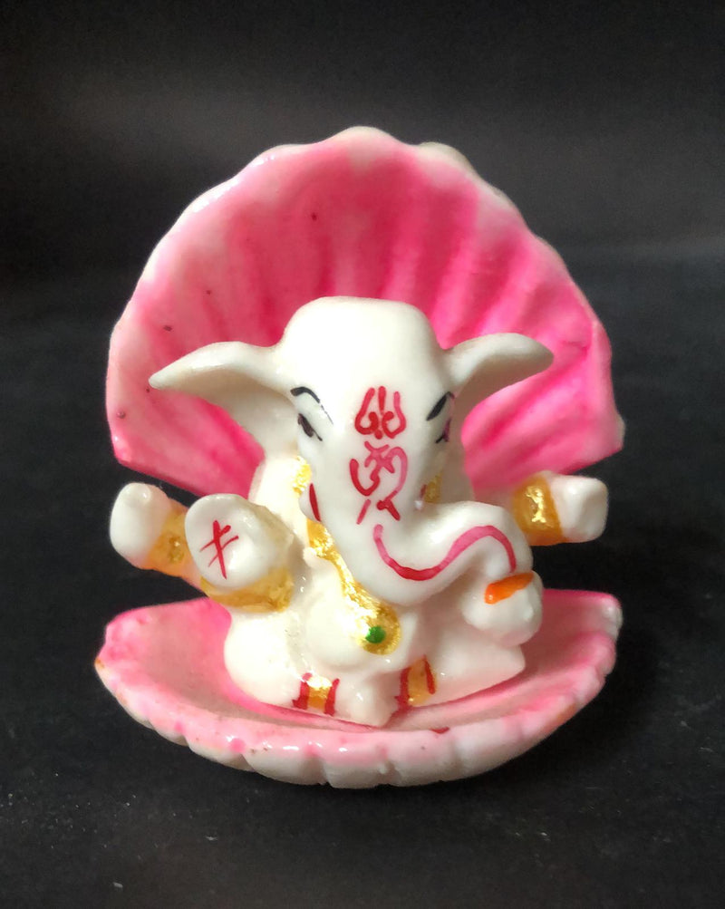 Ganesh Ji in a sea shell