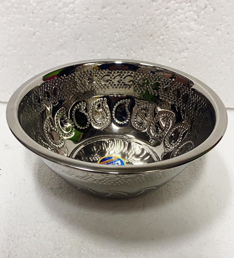 Designed Steel Bowl