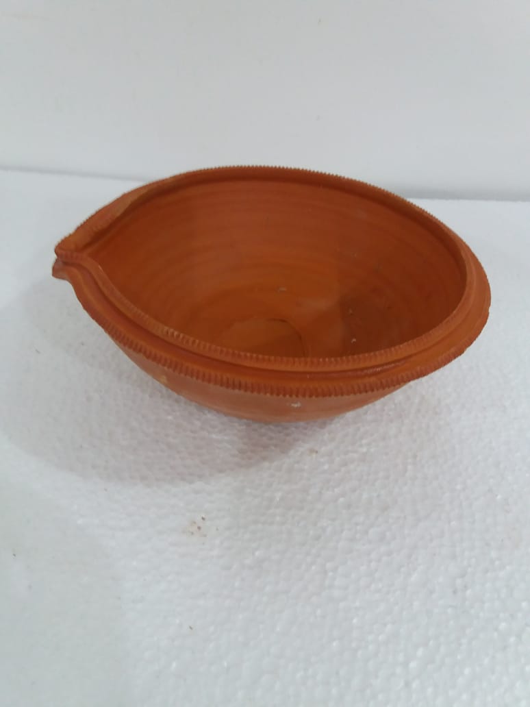 5817-5.00-Clay Akhand Diya-Med