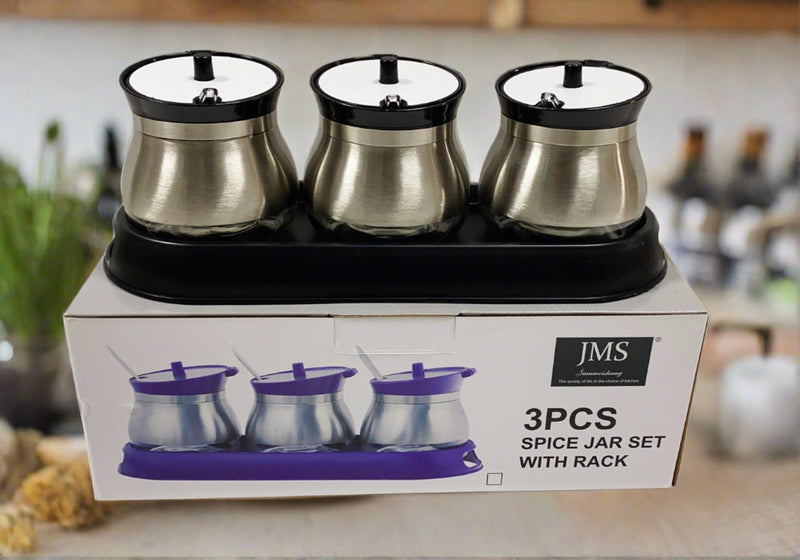 3 Pcs Spice Jar Set
